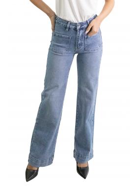 Jeans palazzo con tasche frontali "Ire"